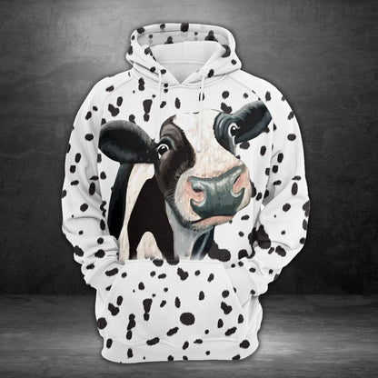 Funny cow Pullover Premium Hoodie, Perfect Outfit For Men And Women On Christmas New Year Autumn Winter