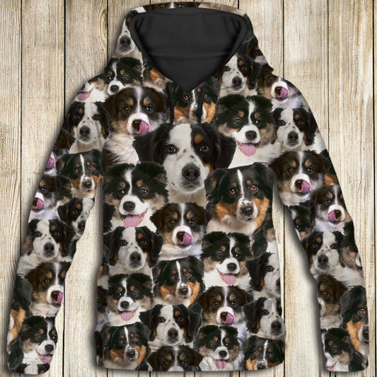 Miniature Australian Shepherd Awesome Pullover Premium Hoodie, Perfect Outfit For Men And Women On Christmas New Year Autumn Winter