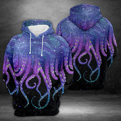 Octopus Galaxy Pullover Premium Hoodie, Perfect Outfit For Men And Women On Christmas New Year Autumn Winter