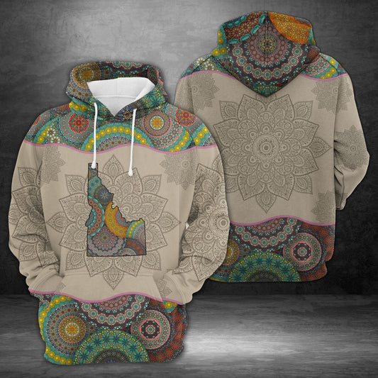 Awesome Idaho Mandala Pullover Premium Hoodie, Perfect Outfit For Men And Women On Christmas New Year Autumn Winter