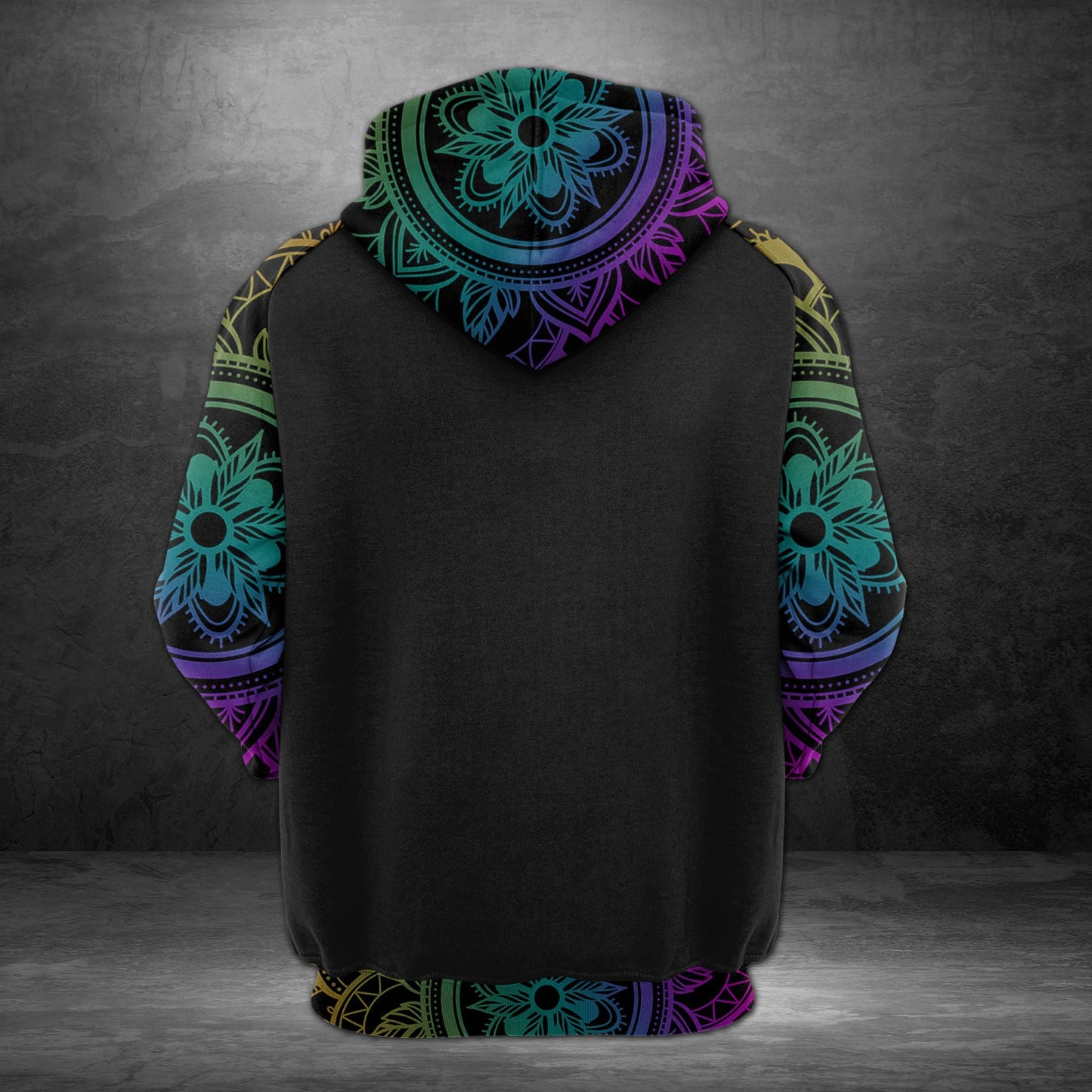 Awesome Alaska Neon Mandala Pullover Halloween Premium Hoodie, Perfect Outfit For Men And Women On Christmas New Year Autumn Winter