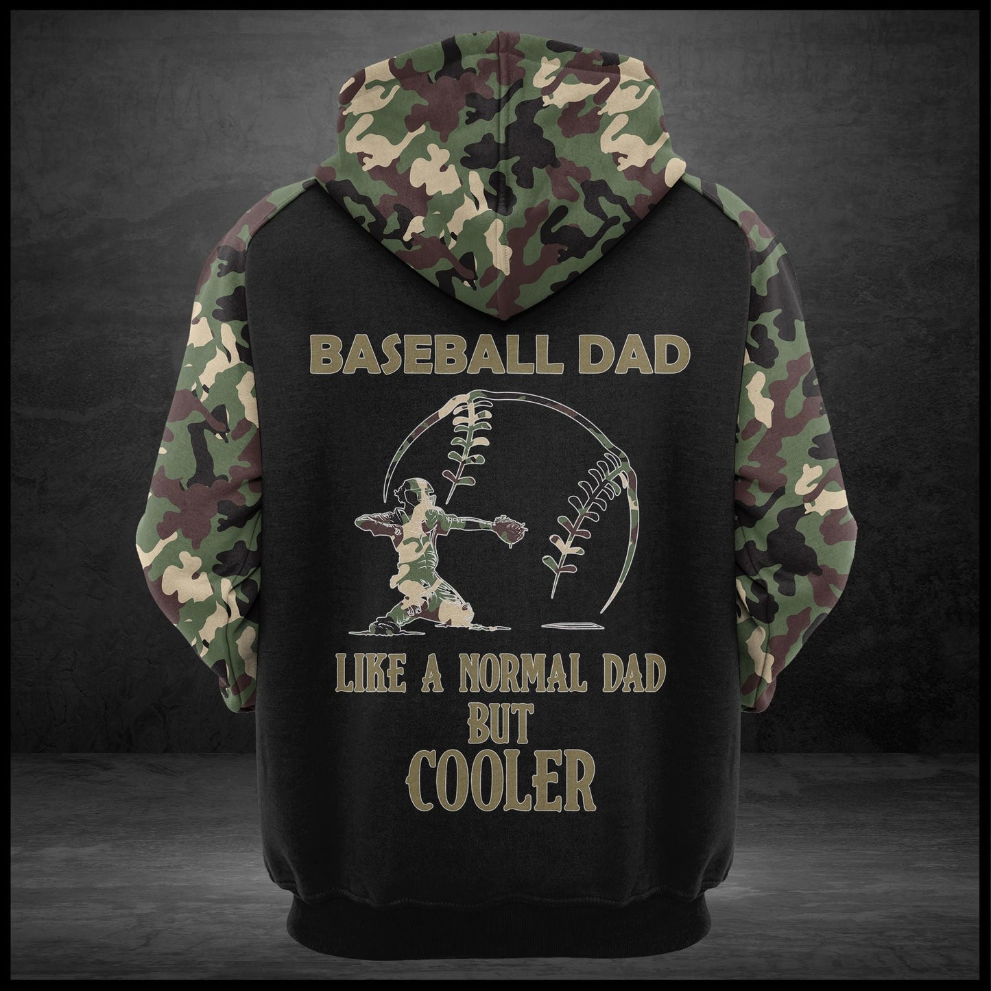 Baseball Pullover Premium Hoodie Dad Like A Normal But Cooler, Perfect Outfit For Men And Women On Christmas New Year Autumn Winter