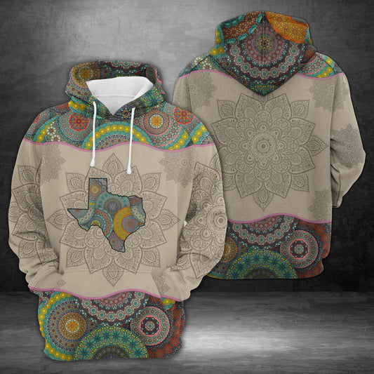 Amazing Texas Mandala Pullover Premium Hoodie, Perfect Outfit For Men And Women On Christmas New Year Autumn Winter