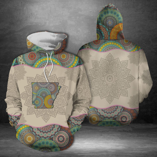 Awesome Arkansas Mandala Pullover Halloween Premium Hoodie, Perfect Outfit For Men And Women On Christmas New Year Autumn Winter