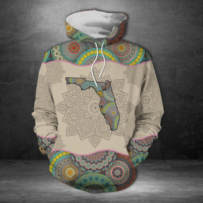 Awesome Florida Mandala Pullover Premium Hoodie, Perfect Outfit For Men And Women On Christmas New Year Autumn Winter
