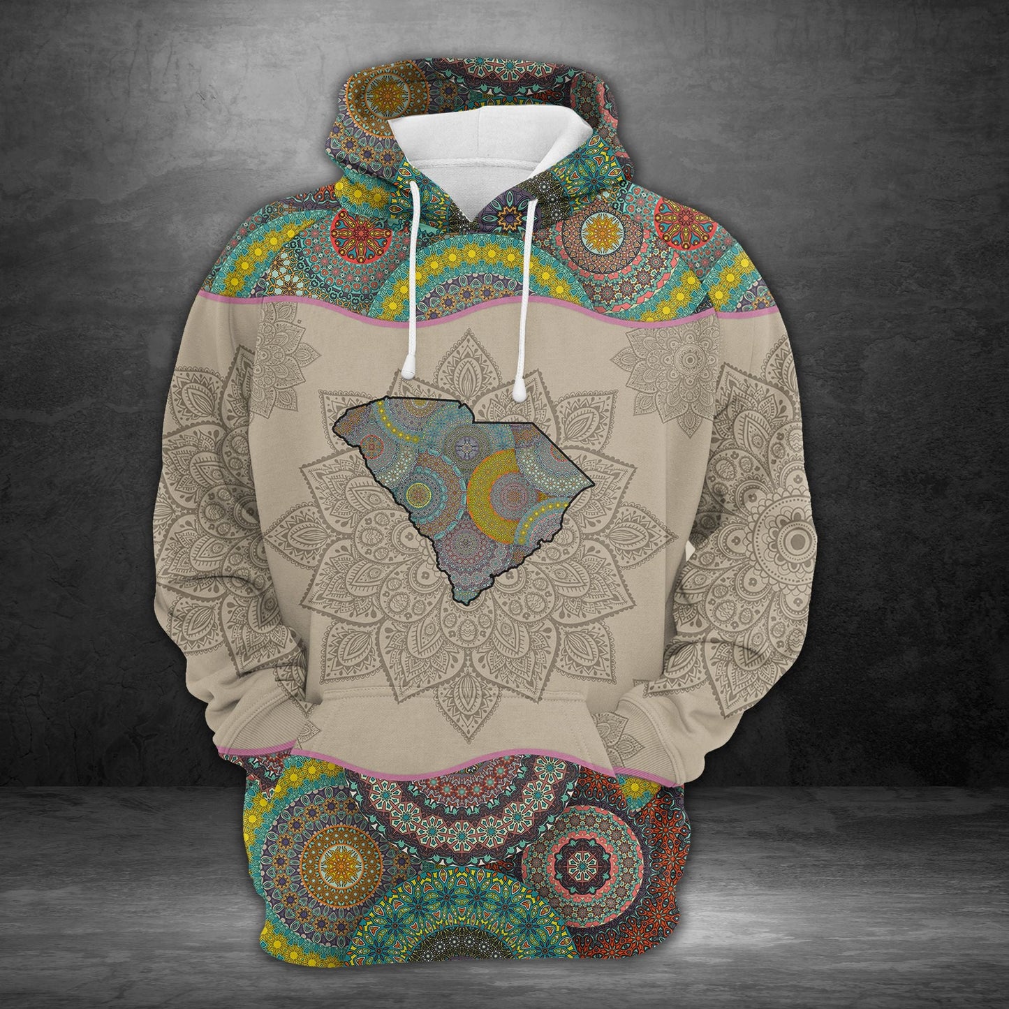 Amazing South Carolina Mandala Pullover Premium Hoodie, Perfect Outfit For Men And Women On Christmas New Year Autumn Winter