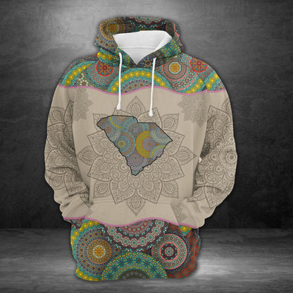 Amazing South Carolina Mandala Pullover Premium Hoodie, Perfect Outfit For Men And Women On Christmas New Year Autumn Winter