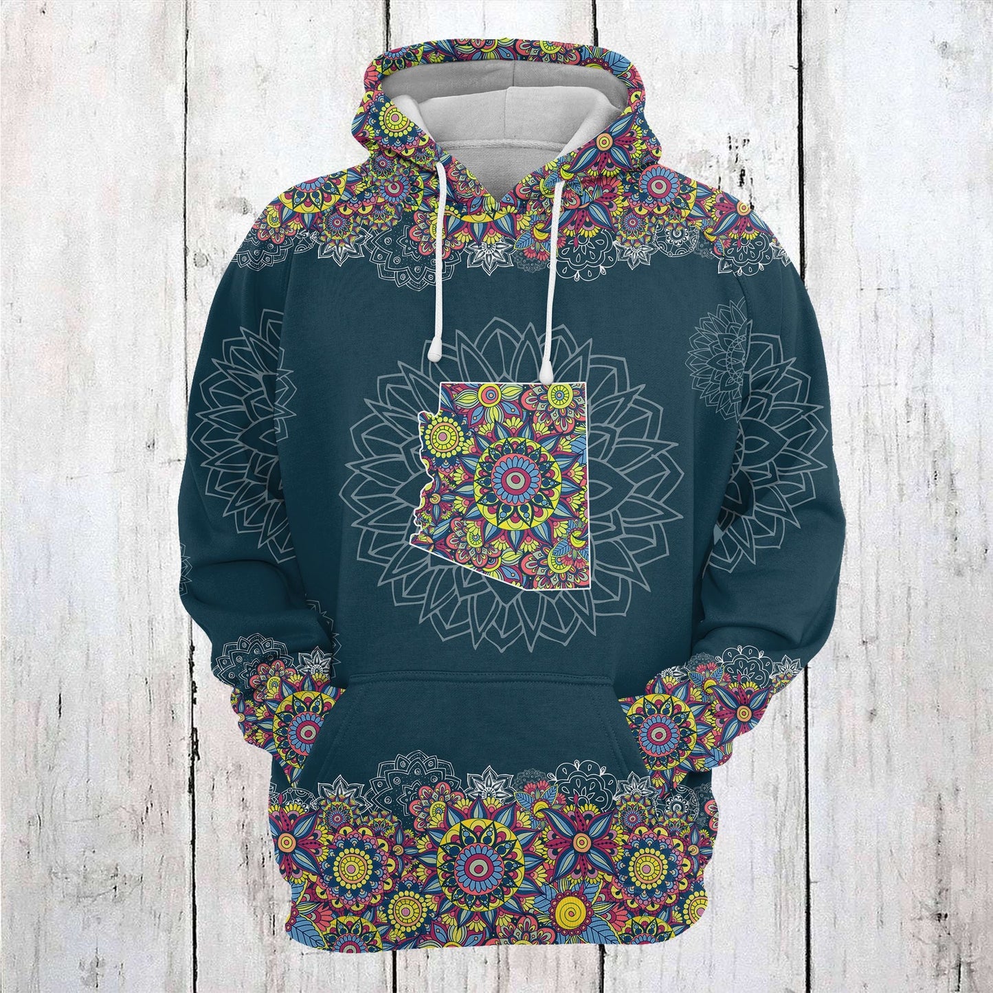 Arizona Mandala Pullover Premium Hoodie, Perfect Outfit For Men And Women On Christmas New Year Autumn Winter