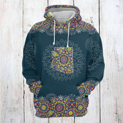 Arizona Mandala Pullover Premium Hoodie, Perfect Outfit For Men And Women On Christmas New Year Autumn Winter