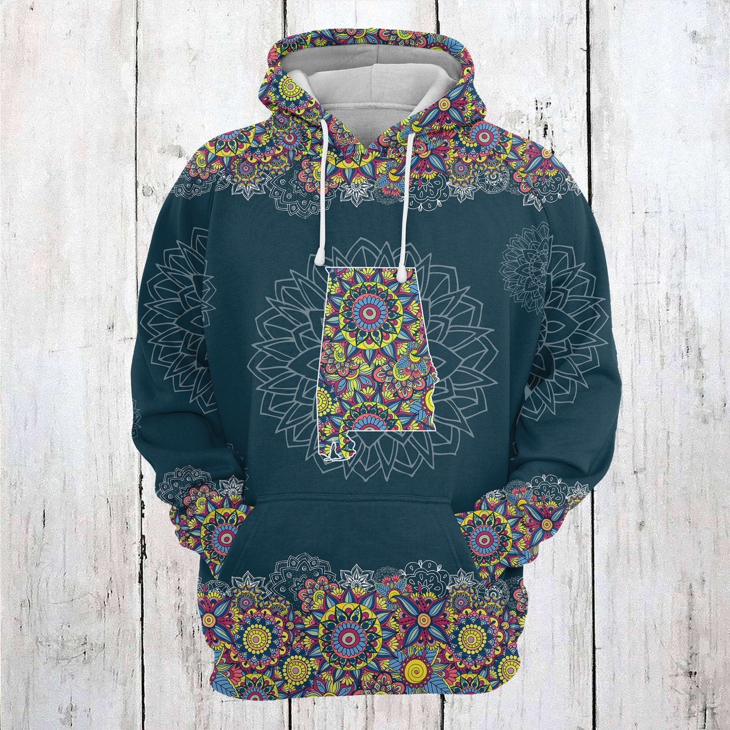 Alabama Mandala Pullover Premium Hoodie, Perfect Outfit For Men And Women On Christmas New Year Autumn Winter