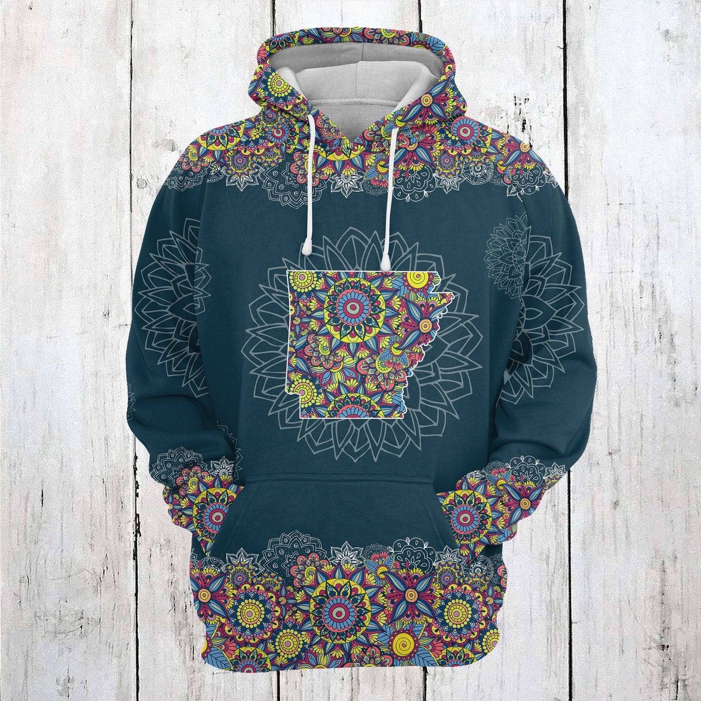 Arkansas Mandala Pullover Premium Hoodie, Perfect Outfit For Men And Women On Christmas New Year Autumn Winter