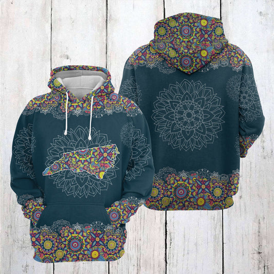 North Carolina Mandala Awesome Pullover Premium Hoodie, Perfect Outfit For Men And Women On Christmas New Year Autumn Winter
