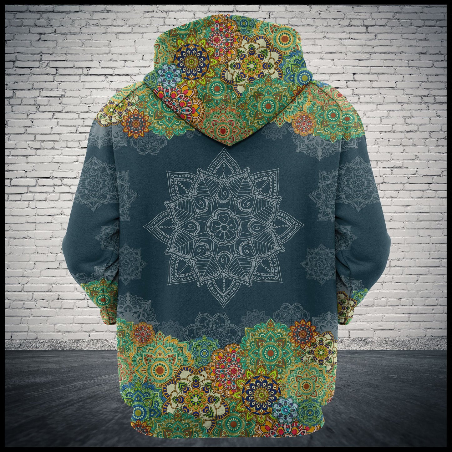 Alaska Floral Mandala Pullover Premium Hoodie, Perfect Outfit For Men And Women On Christmas New Year Autumn Winter