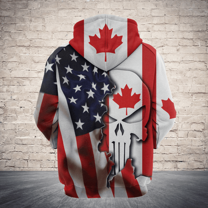 Canada Proud Skull Pullover Premium Hoodie, Perfect Outfit For Men And Women On Christmas New Year Autumn Winter