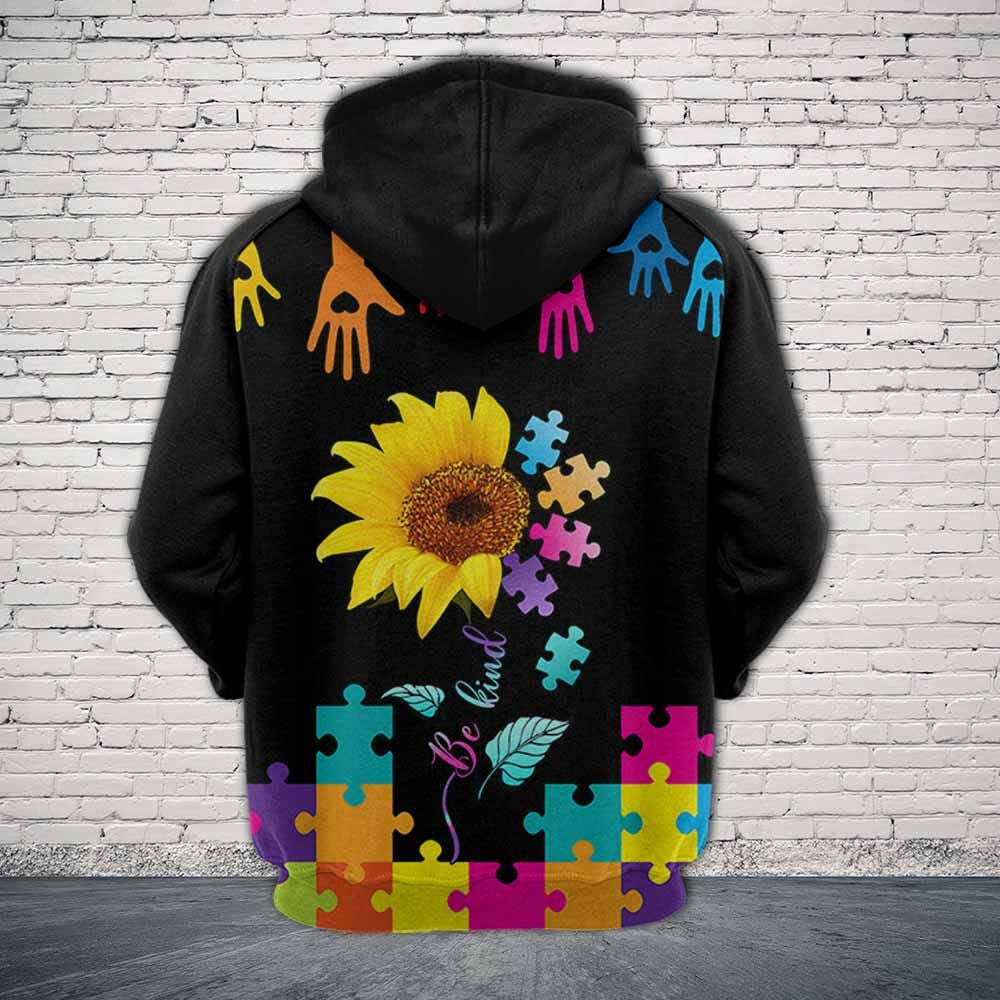 Autism Pullover Halloween Premium Hoodie, Autism Be Kind,Perfect Outfit For Men And Women On Christmas New Year Autumn Winter