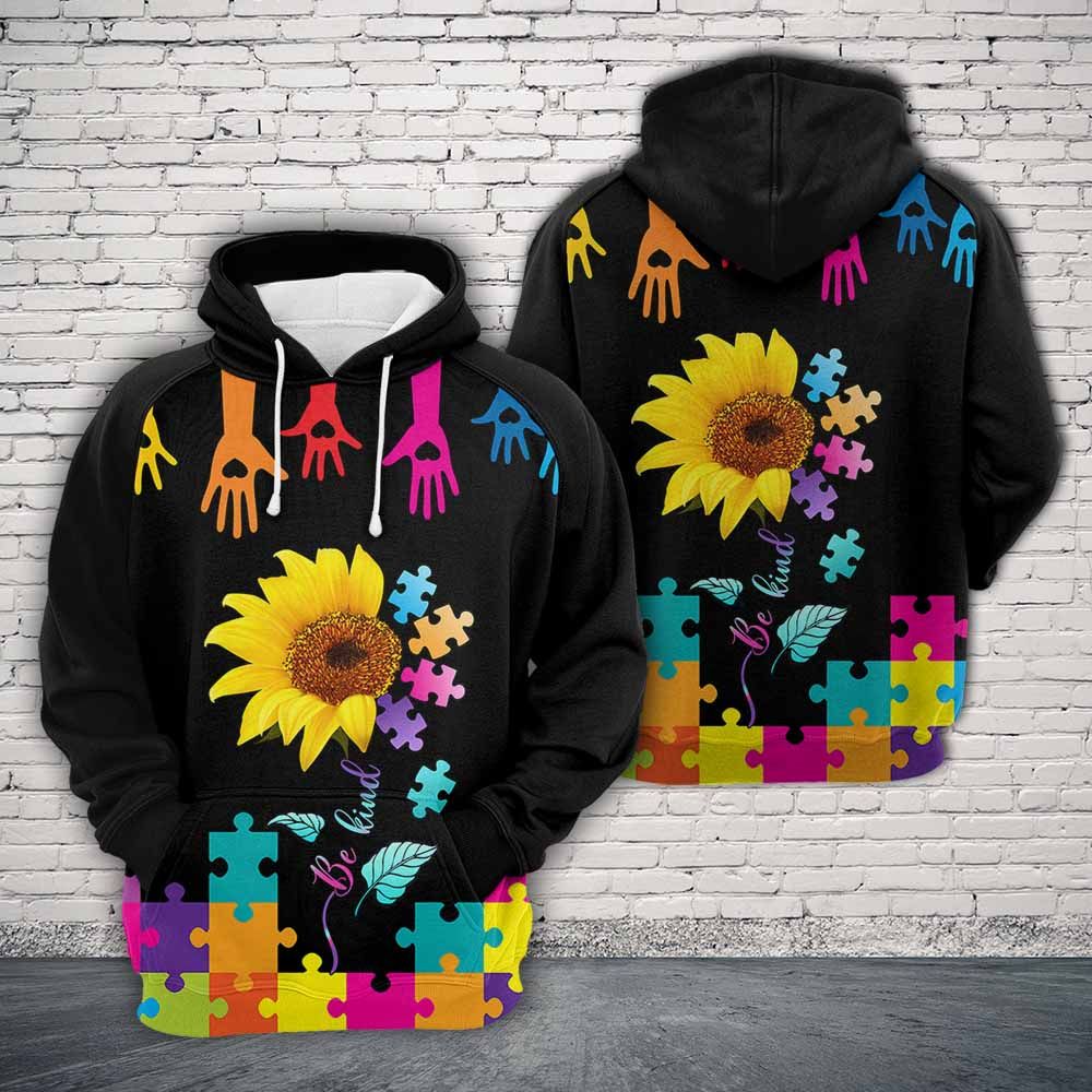 Autism Pullover Halloween Premium Hoodie, Autism Be Kind,Perfect Outfit For Men And Women On Christmas New Year Autumn Winter