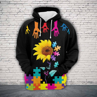 Autism Pullover Halloween Premium Hoodie, Autism Be Kind,Perfect Outfit For Men And Women On Christmas New Year Autumn Winter