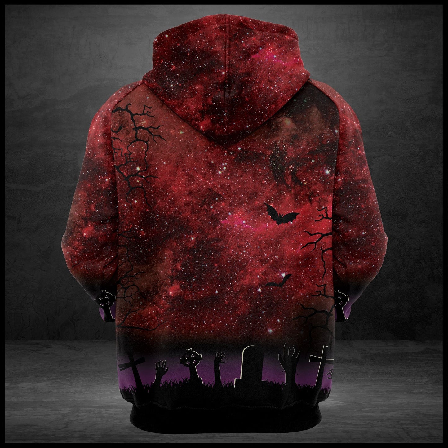 Black Cat Halloween Red Sky Pullover Premium Hoodie, Perfect Outfit For Men And Women On Christmas New Year Autumn Winter