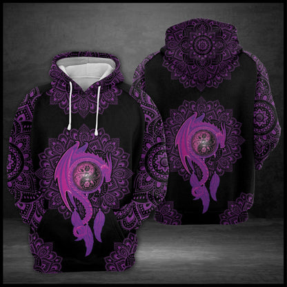 Purple Dragon Pullover Premium Hoodie, Perfect Outfit For Men And Women On Christmas New Year Autumn Winter