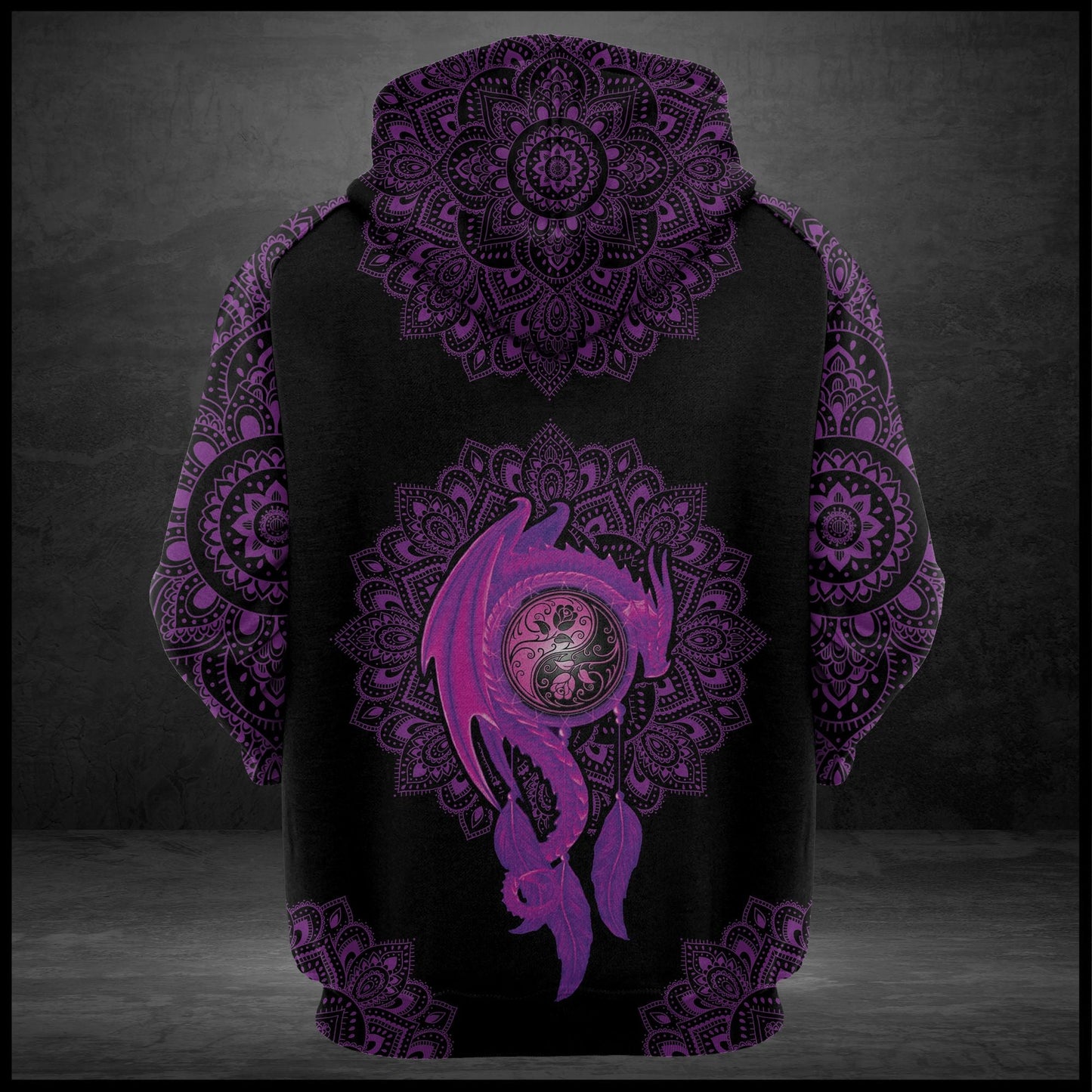 Purple Dragon Pullover Premium Hoodie, Perfect Outfit For Men And Women On Christmas New Year Autumn Winter