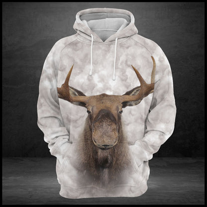 Awesome Moose Pullover Premium Hoodie, Perfect Outfit For Men And Women On Christmas New Year Autumn Winter