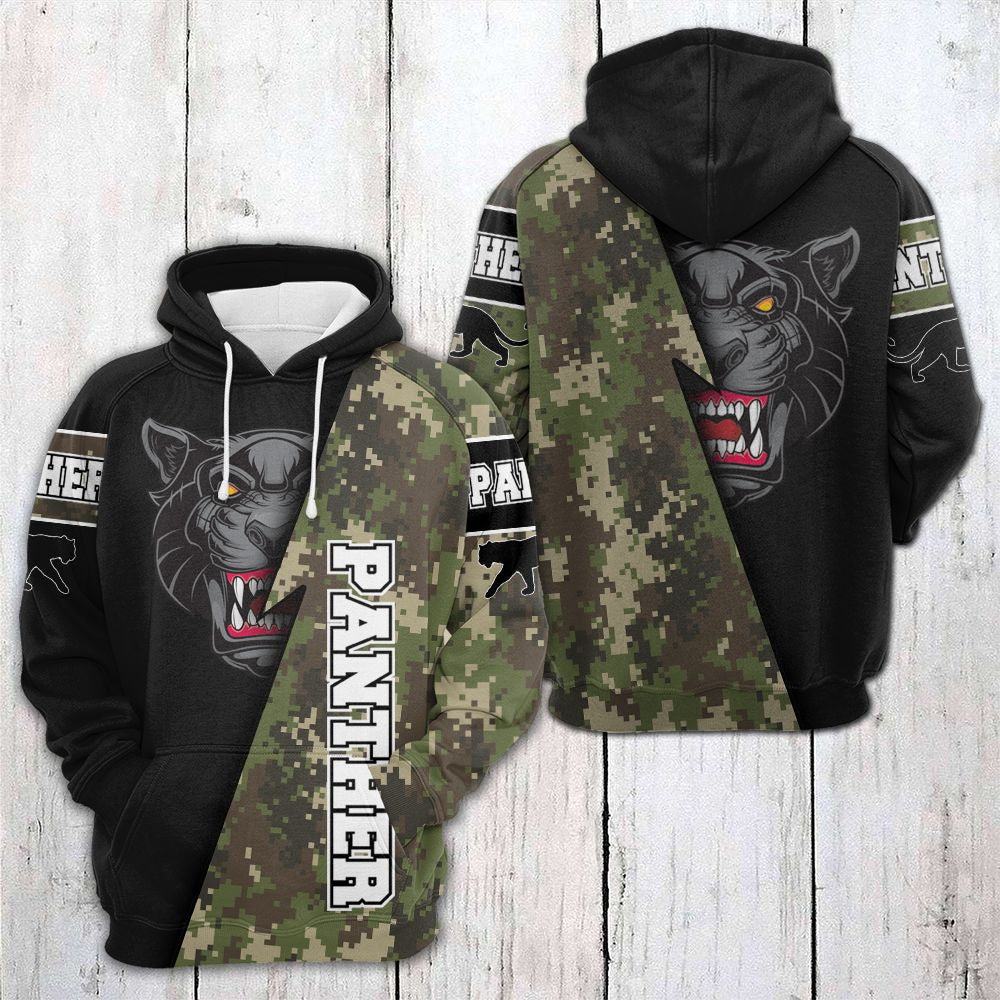 Black Panther Camo Pullover Premium Hoodie, Perfect Outfit For Men And Women On Christmas New Year Autumn Winter