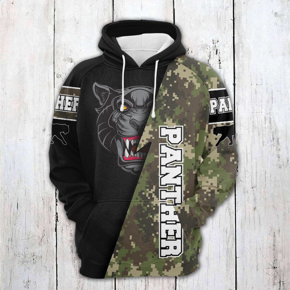 Black Panther Camo Pullover Premium Hoodie, Perfect Outfit For Men And Women On Christmas New Year Autumn Winter