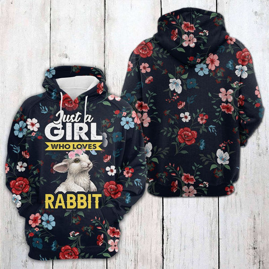 Rabit Tropical Floral Pullover Premium Hoodie, Perfect Outfit For Men And Women On Christmas New Year Autumn Winter