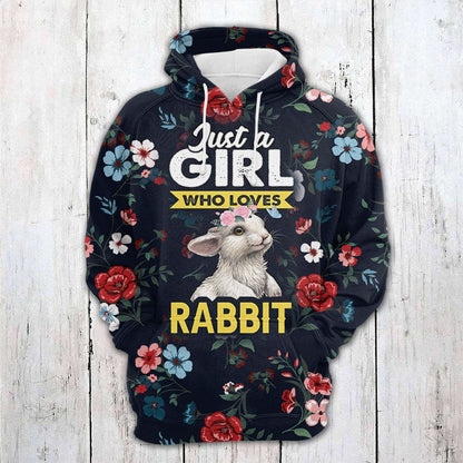 Rabit Tropical Floral Pullover Premium Hoodie, Perfect Outfit For Men And Women On Christmas New Year Autumn Winter