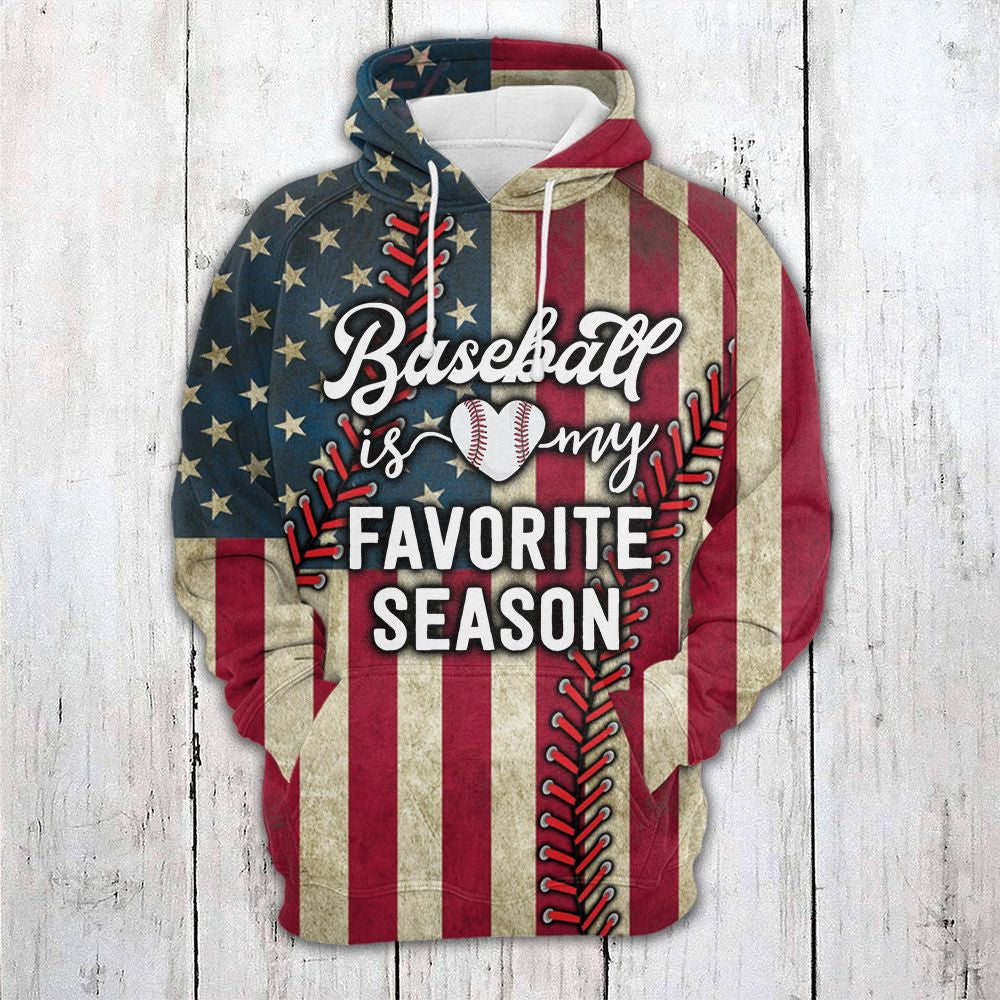 Baseball Is Favorite Season Pullover Premium Hoodie, Perfect Outfit For Christmas, New Year Of Baseball Lovers, Friend, Family