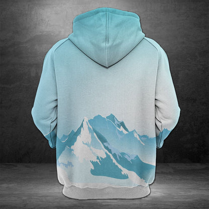 Skiing Pullover Premium Hoodie, Perfect Outfit For Men And Women On Christmas New Year Autumn Winter