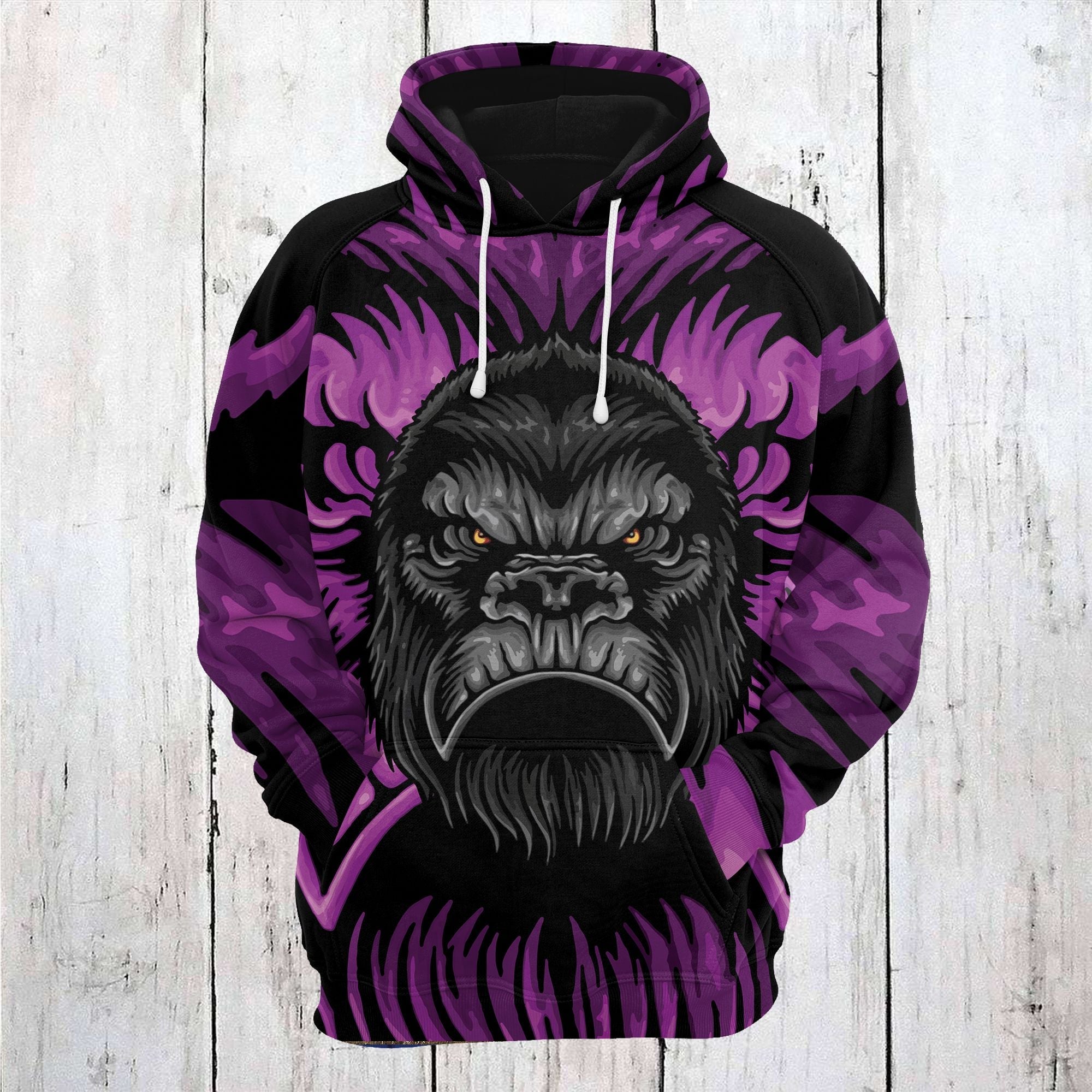 Gorilla Awesome Face Pullover Premium Hoodie, Perfect Outfit For Men And Women On Christmas New Year Autumn Winter