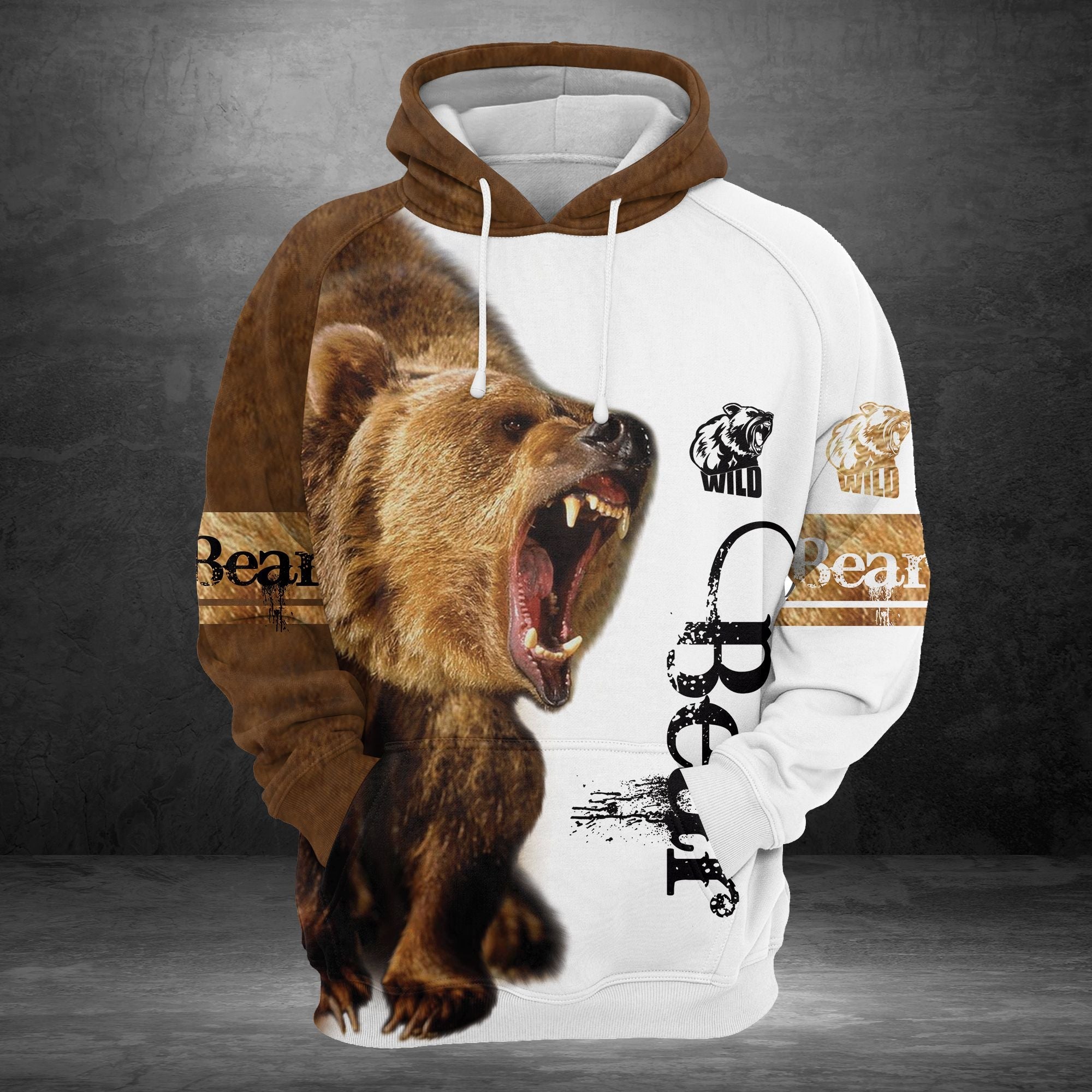 Brown Bear Pullover Premium Hoodie, Perfect Outfit For Men And Women On Christmas New Year Autumn Winter