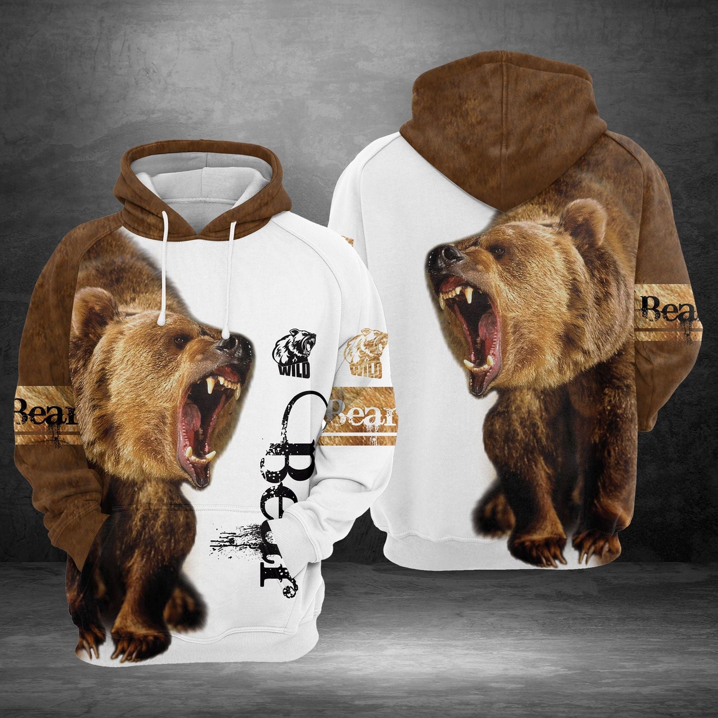 Brown Bear Pullover Premium Hoodie, Perfect Outfit For Men And Women On Christmas New Year Autumn Winter