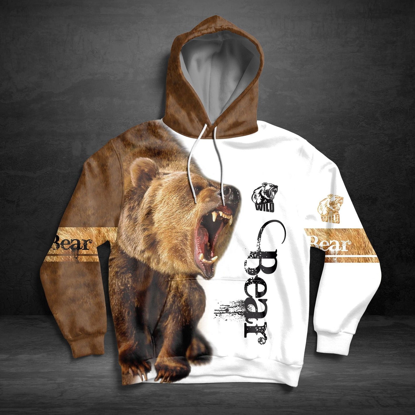 Brown Bear Pullover Premium Hoodie, Perfect Outfit For Men And Women On Christmas New Year Autumn Winter