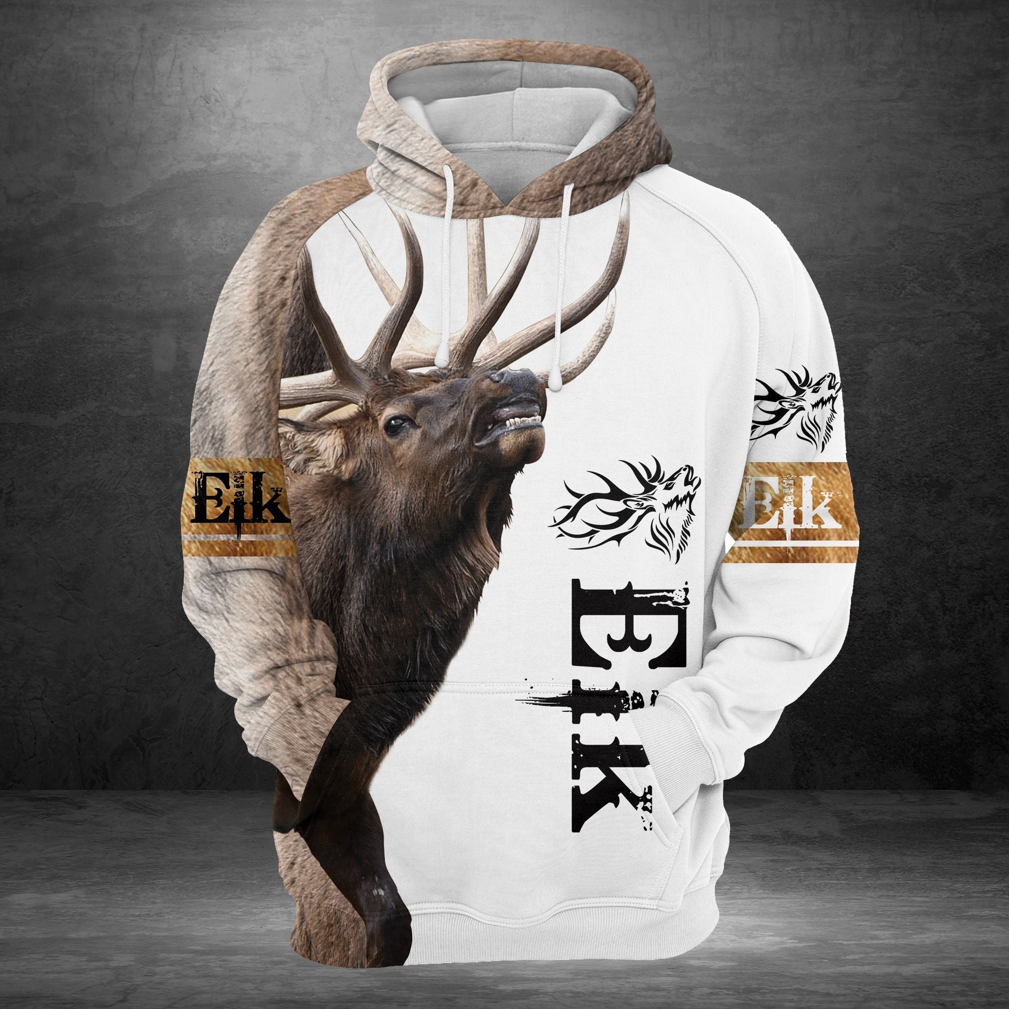 Brown Elk Pullover Premium Hoodie, Perfect Outfit For Men And Women On Christmas New Year Autumn Winter
