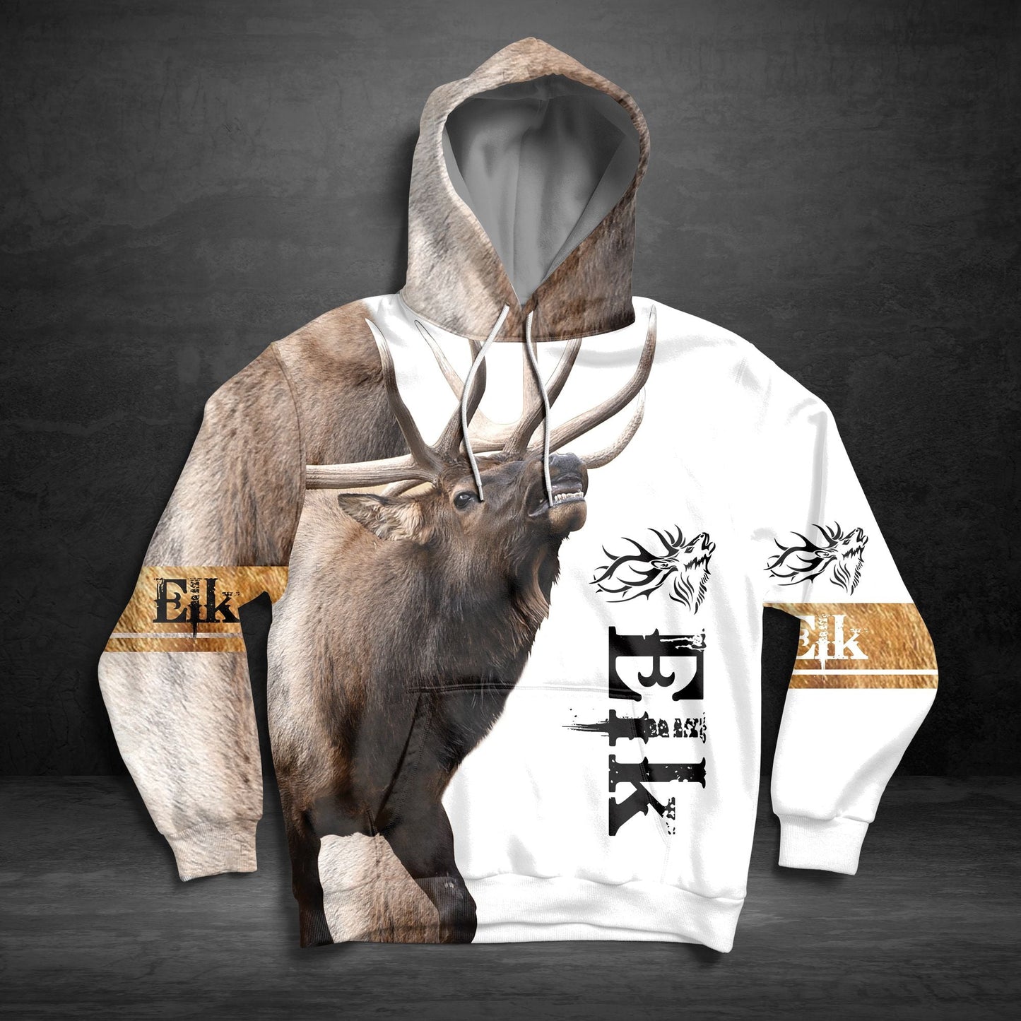 Brown Elk Pullover Premium Hoodie, Perfect Outfit For Men And Women On Christmas New Year Autumn Winter