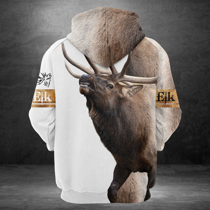 Brown Elk Pullover Premium Hoodie, Perfect Outfit For Men And Women On Christmas New Year Autumn Winter