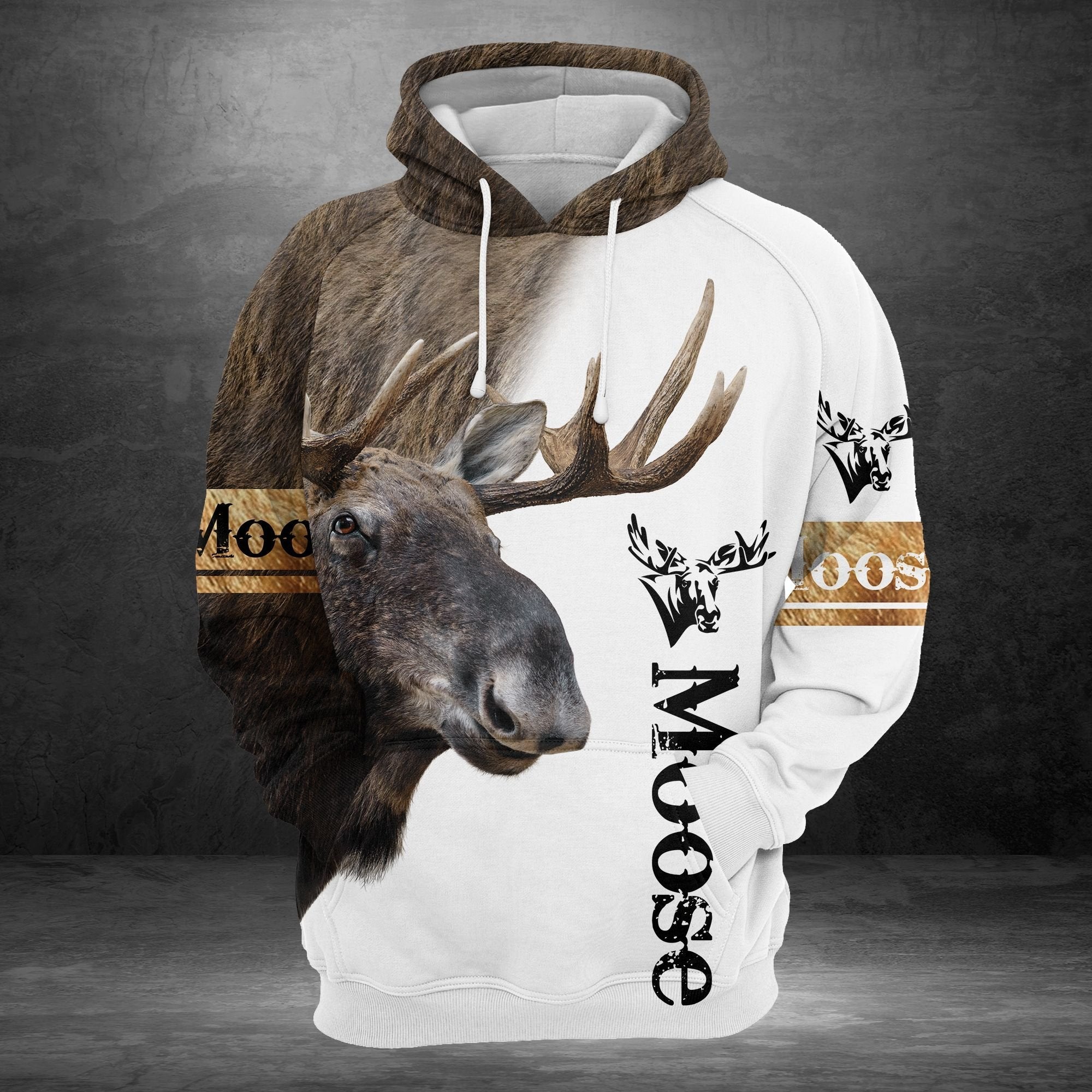 Moose Pullover Premium Hoodie, Perfect Outfit For Men And Women On Christmas New Year Autumn Winter