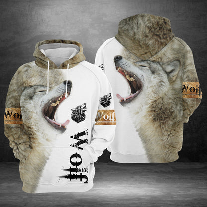 Gray Wolf Pullover Premium Hoodie, Perfect Outfit For Men And Women On Christmas New Year Autumn Winter