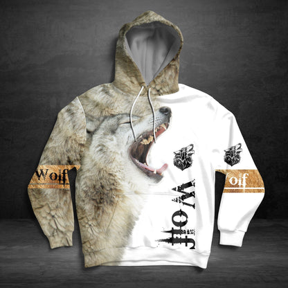 Gray Wolf Pullover Premium Hoodie, Perfect Outfit For Men And Women On Christmas New Year Autumn Winter