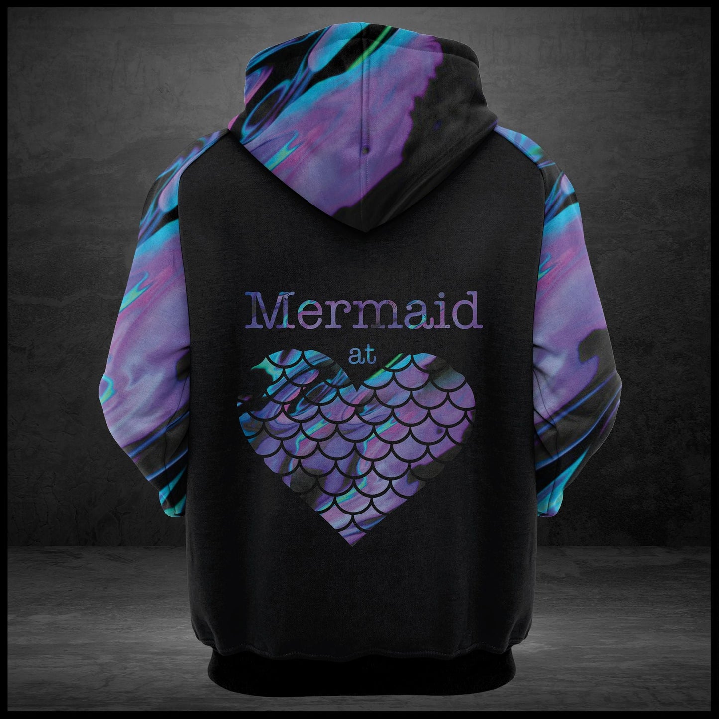 Mermaid At Heart Pullover Premium Hoodie, Perfect Outfit For Men And Women On Christmas New Year Autumn Winter
