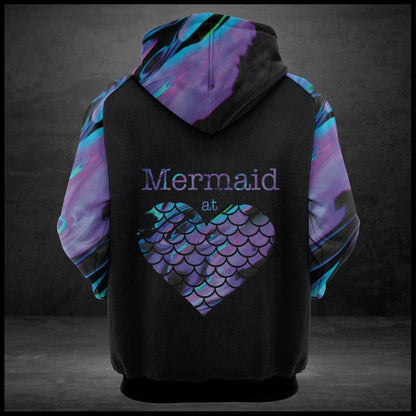 Mermaid At Heart Pullover Premium Hoodie, Perfect Outfit For Men And Women On Christmas New Year Autumn Winter
