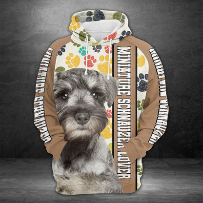 Miniature Schnauzer Lover Pullover Premium Hoodie, Perfect Outfit For Men And Women On Christmas New Year Autumn Winter