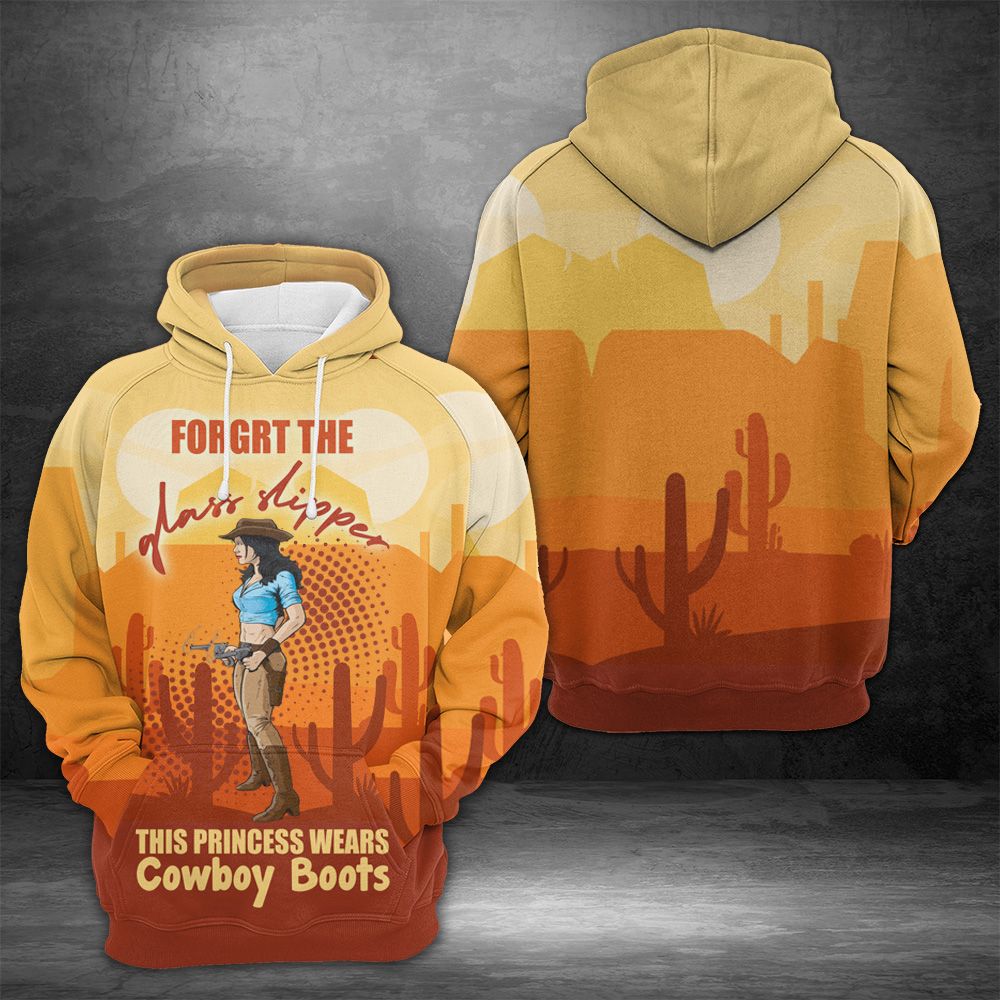 Cowboy Girl Pullover Premium Hoodie Forget The Glass Shipper, Perfect Outfit For Men And Women On Christmas New Year Autumn Winter