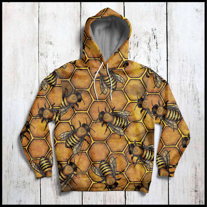 Honey Bee Pullover Premium Hoodie, Perfect Outfit For Men And Women On Christmas New Year Autumn Winter