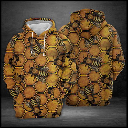 Honey Bee Pullover Premium Hoodie, Perfect Outfit For Men And Women On Christmas New Year Autumn Winter