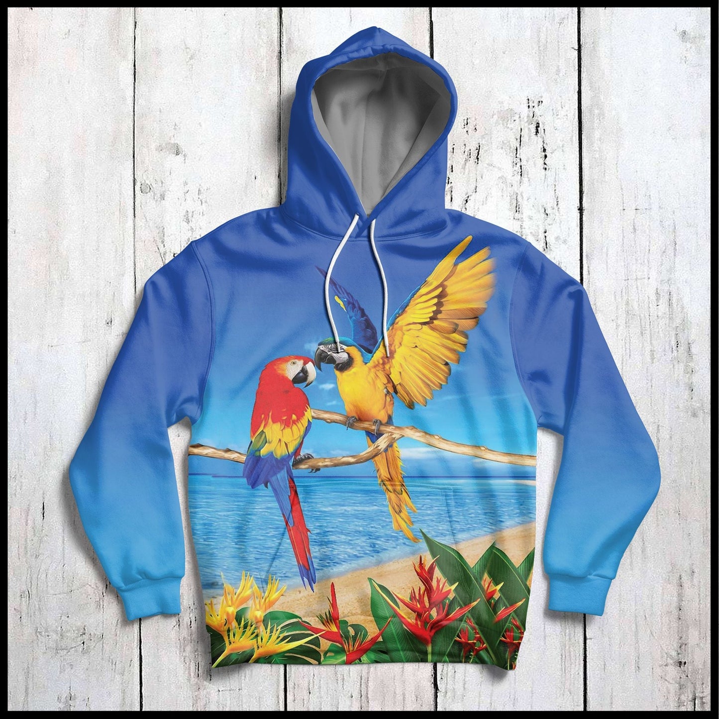 Parrot Kiss Pullover Premium Hoodie, Perfect Outfit For Men And Women On Christmas New Year Autumn Winter