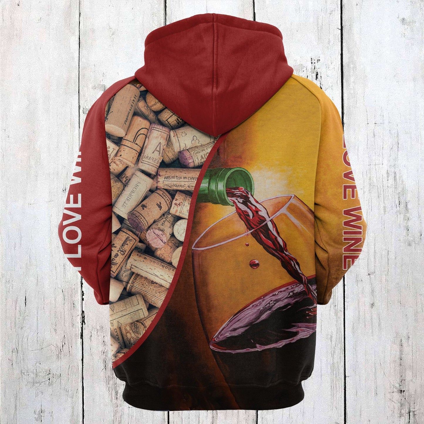 Love Red Wine Pullover Premium Hoodie, Perfect Outfit For Men And Women On Christmas New Year Autumn Winter