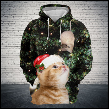 Awesome Kitty Christmas Pullover Premium Hoodie, Perfect Outfit For Men And Women On Christmas New Year Autumn Winter